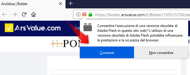 Consenti | Firefox